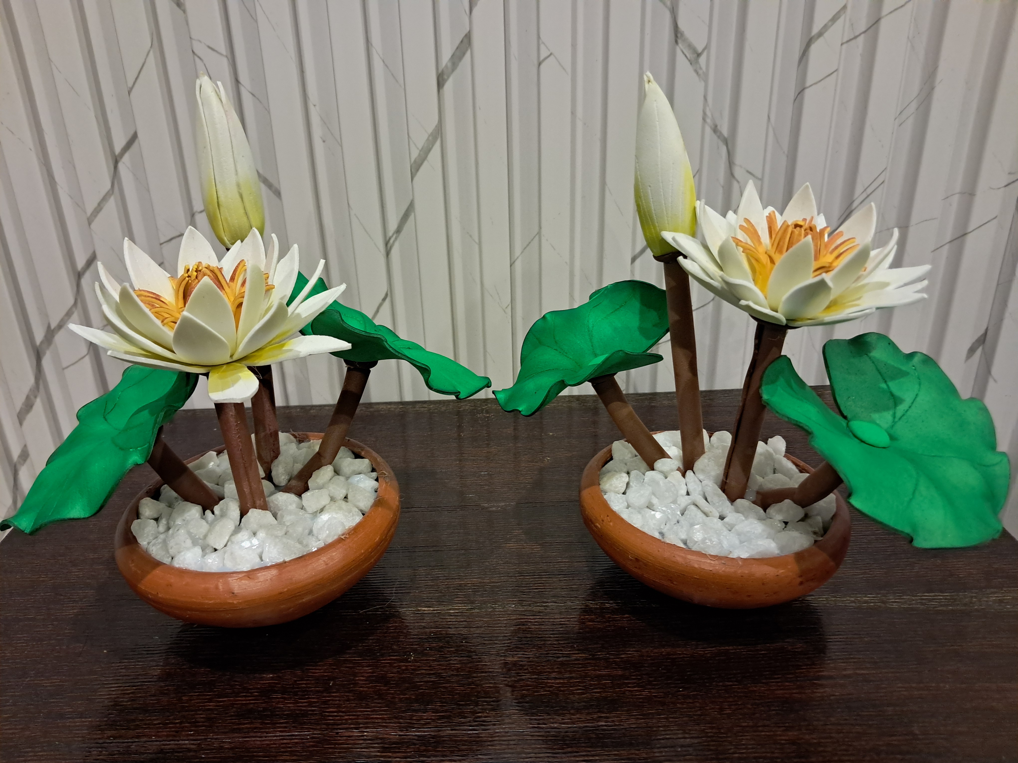 Door Floral Display 7 White Olu Flowers