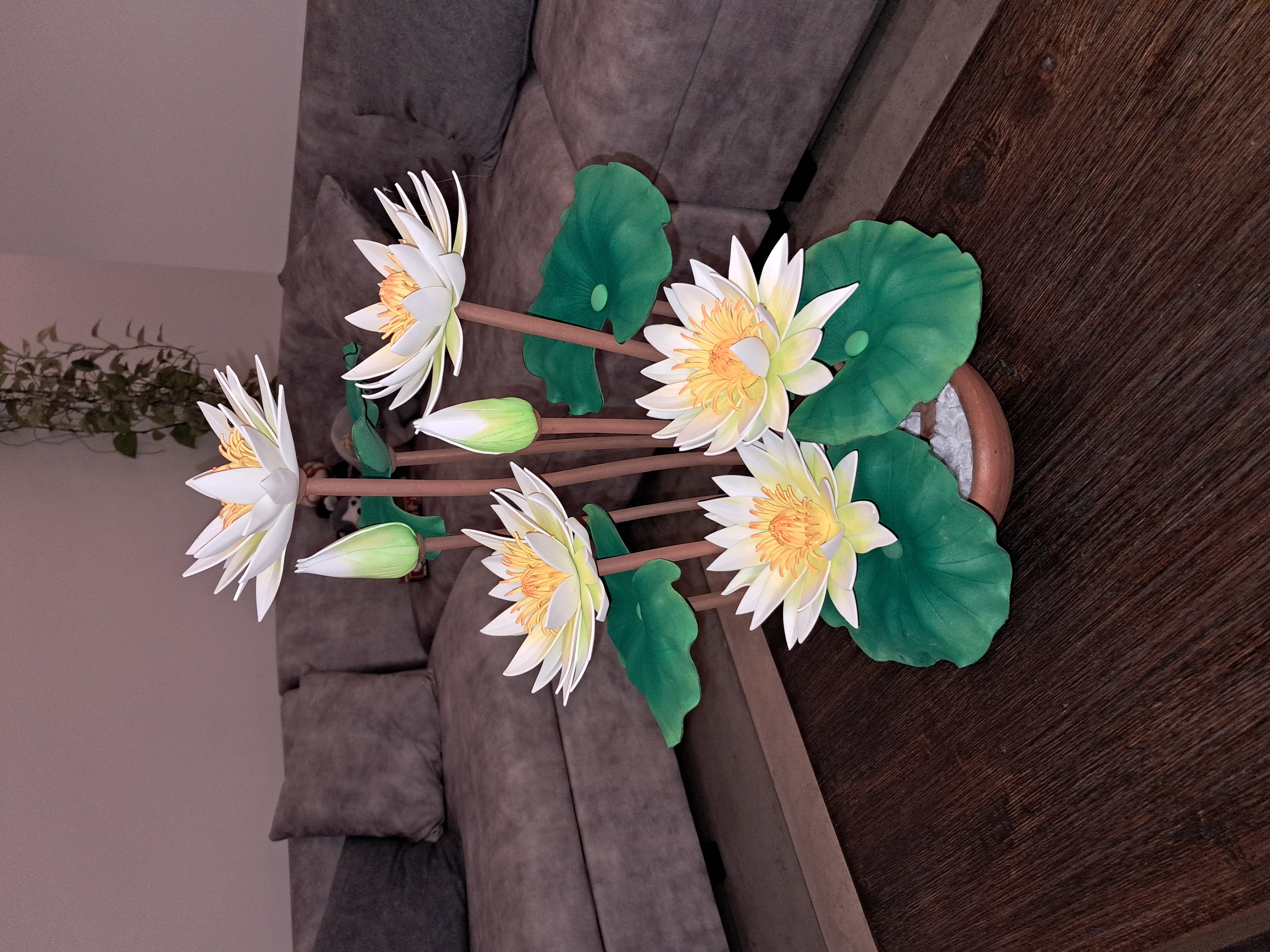 Door Floral Display 17 White Olu Flowers
