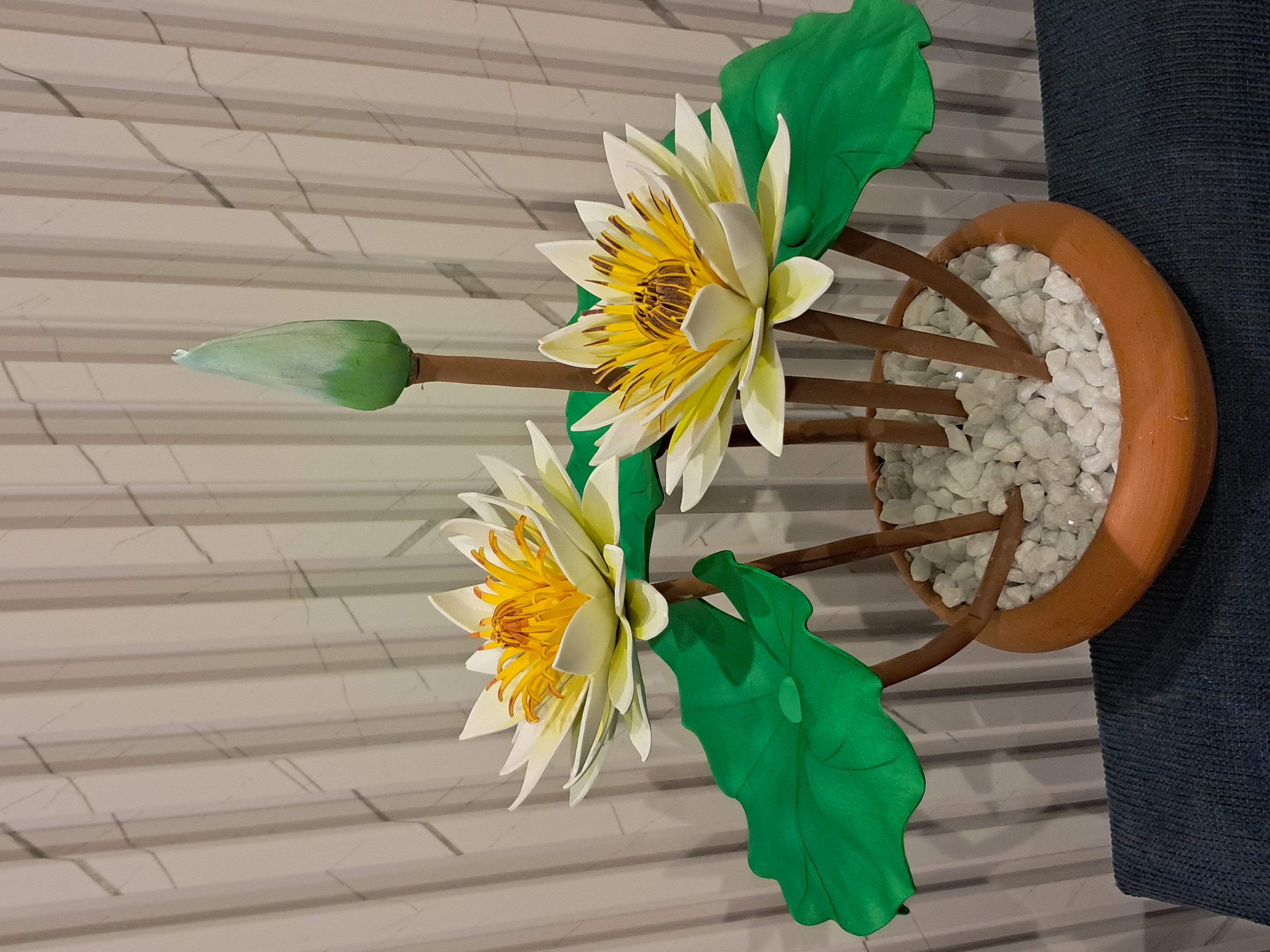Door Floral Display 13 White Olu Flowers